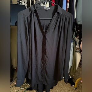 Flowy Button-Front Women's Blouse